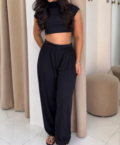 Conjunto tecido poliamida (tamanho único, veste 36 ao 38/40)