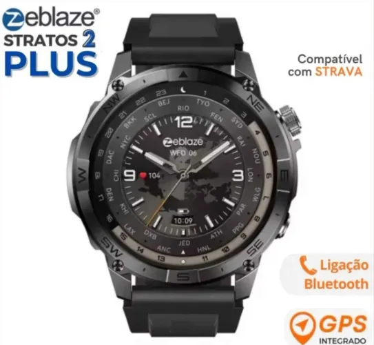 SmartWatch Zablaze Strato 2 Plus- GPS Nativo e Strava Original | LACRADO
