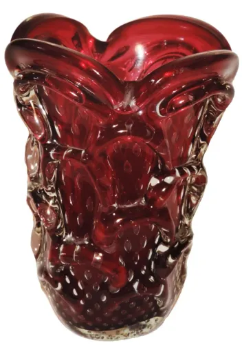 Vaso de cristal Murano