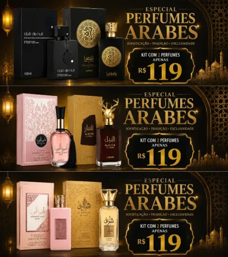 Kit 2 Perfumes Árabes 100ml