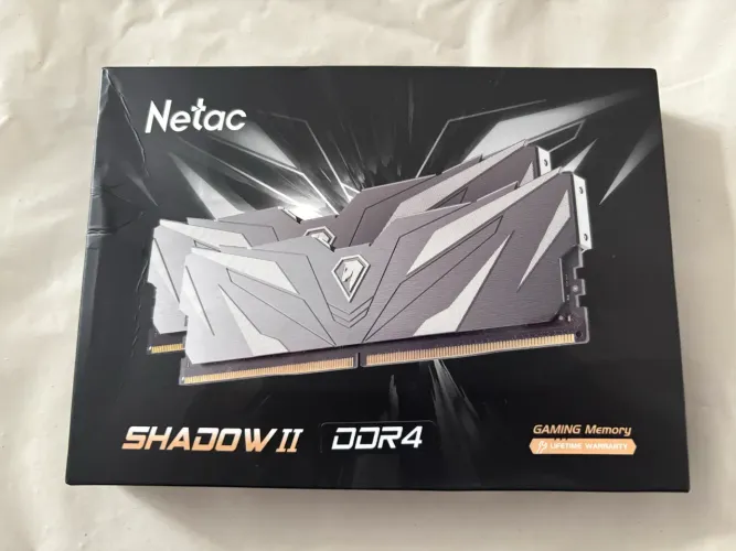 MEMÓRIA NETAC DRR4 shadow II - 32g (16gx2) - 3200 C16 black
