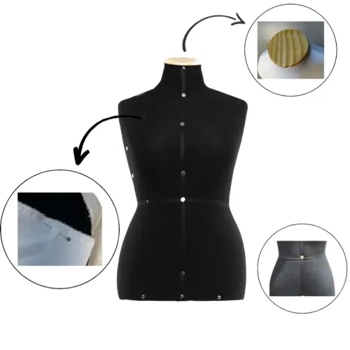 Busto manequim plus size feminino c/pedestal