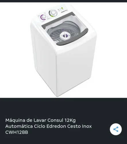 Maquina de lavar 12kg 4 meses de uso