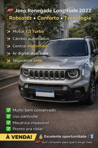 Jeep Renegade Long. T270 1.3 TB 4X2 Flex Aut. 2022