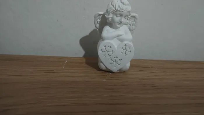 12 unidades Anjo gesso cru