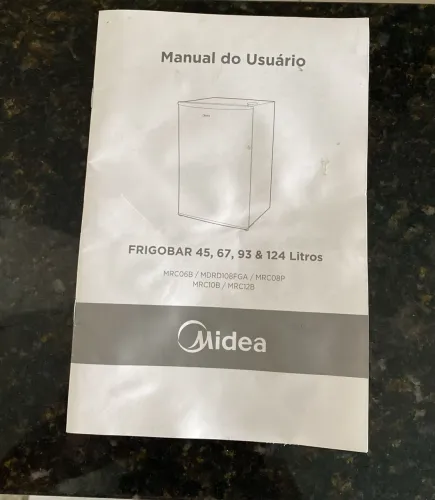 FRIGOBAR MIDEA NOVO R$ 500,00