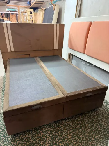 Cama box baú casal ( bi partido)