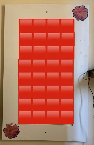 Espelho com moldura em MDF Branco
