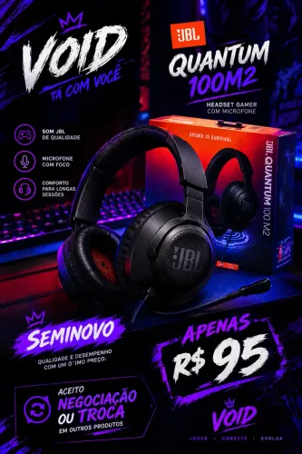 HEADSET GAME JBL SEMINOVO