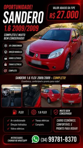 Renault Sandero Privilège Hi-flex 1.6 8V 5P 2009