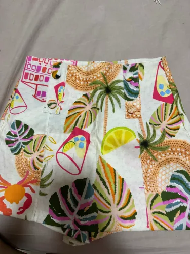 Short saia estampado 
