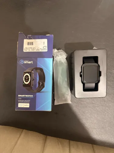 Smartwatch KaBuM! Smart 700 Preto - Integração com Alexa + Pulseira Extra