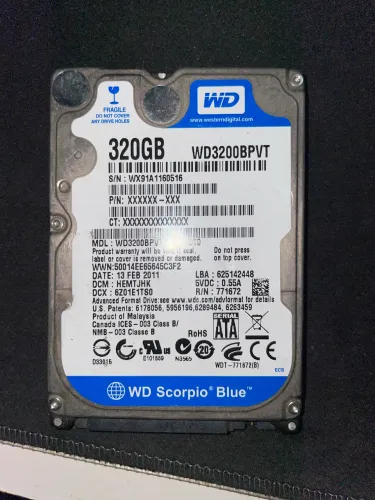HD 320gb WD BLUE