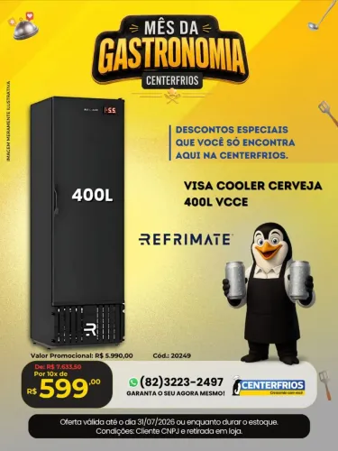 Visa Cooler Cervejeira 410l.vvce.REFRIMATE.devide 10 x s/j no cartão. pega no local.