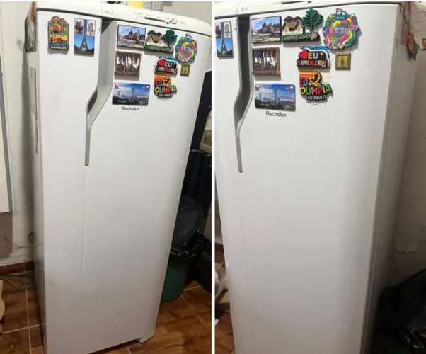 Geladeira gelando em ótimo estado
