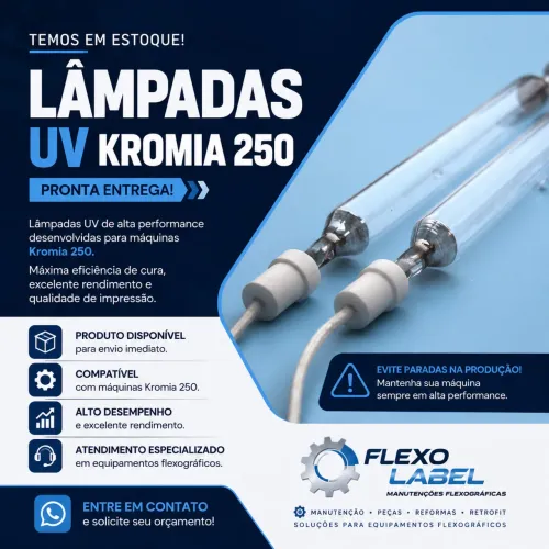 Peças, produtos e serviços para flexografia
