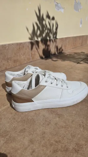 Tenis Nautica couro branco 38