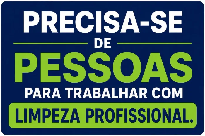 Profissional da limpeza