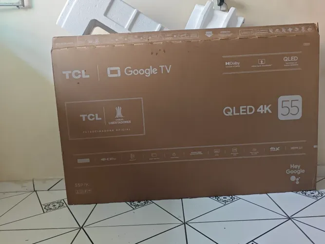 Caixa de tv de 55  ( com isopor)