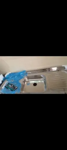 Balcão para pia com inox com fundo concretado NOVOS 1, 20 metros 