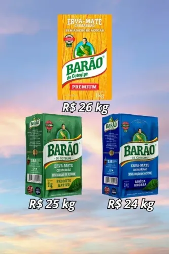Erva-Mate de chimarrão gaúcho - Marca Barão Direto da Fábrica!