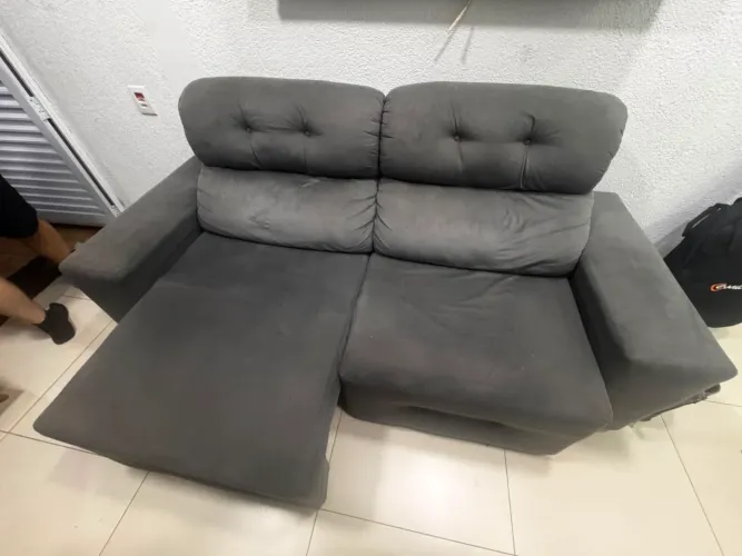 Sofa 2 lugares retrato de suede