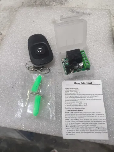 Interruptor com controle remoto 12v
