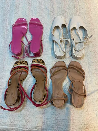 Sapatos e sandalhas diversas marcas 