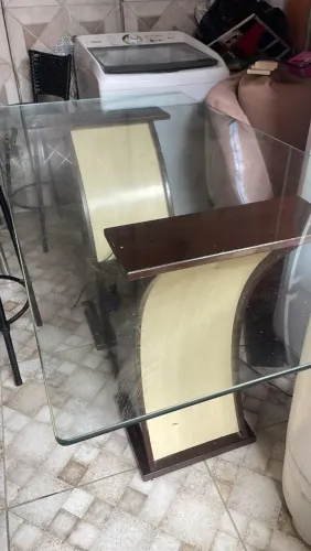 Mesa de Vidro Para Sala de Jantar 