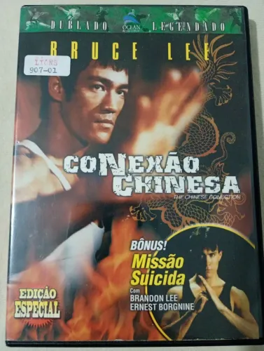 DVD COM 2 FILMES UM DO BRUCE LEE EO OUTRO DO BRANDON LEE.