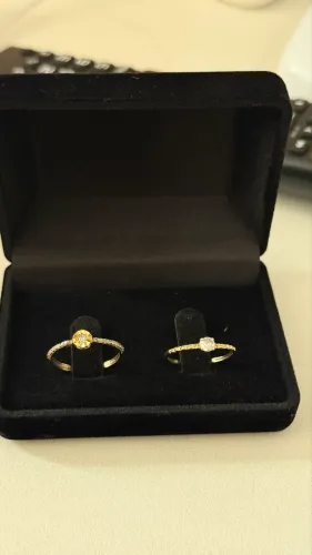 Anel solitário de ouro 18k ( perfeito para presentear ) 