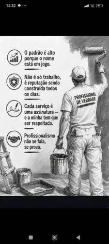 Pintor profissional acabamento fino
