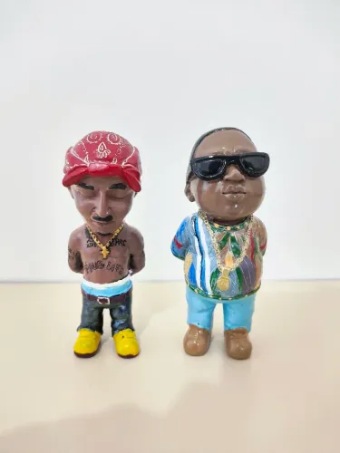 Tupac e Notorious B.I.G. Miniaturas