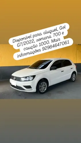 Carro Gol G7 2022 disponível pra aluguel