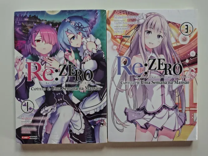 Re Zero - Capitulo 02 - Uma Semana na Mansão - Vol 1 e 3 (Lacrados)