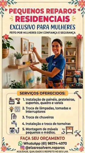 Reparos residências para MULHERES 