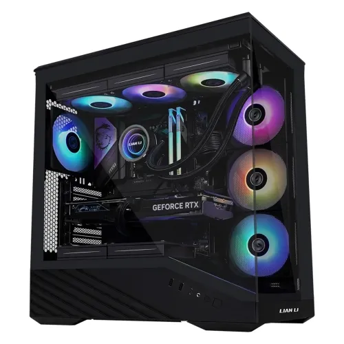 Gabinete Lian Li Vector V100 ATX + 4 Fans + Controladora