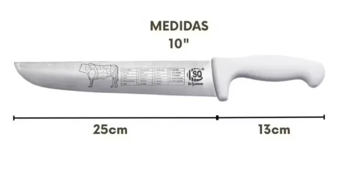 Faca amolada para churrasco