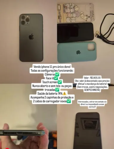 iPhone 11 pro único dono