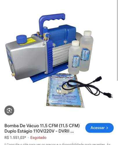 Bomba de vácuo 11.5 cfm dosivac