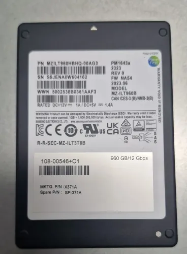 HD SSD SAS 960GB 12GBPS 2.5 Servidor.