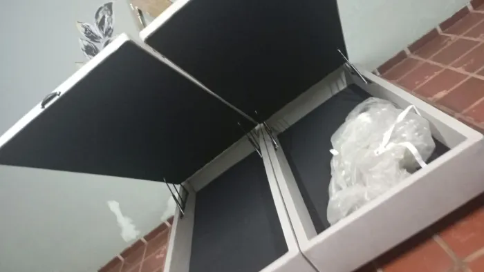 Box baú king sem uso frete grátis