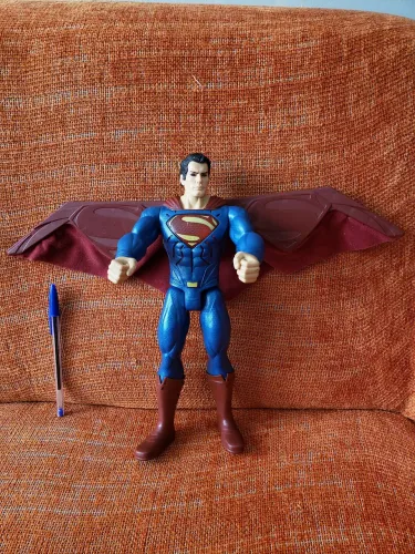 Boneco Super Man vs Batman Mattel eletrônico 
