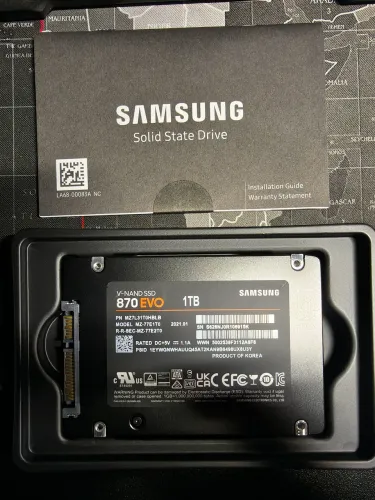 SSD Samsung 870 EVO 1TB SATA - 0 horas ligado