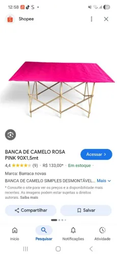 Mesa dobrável 