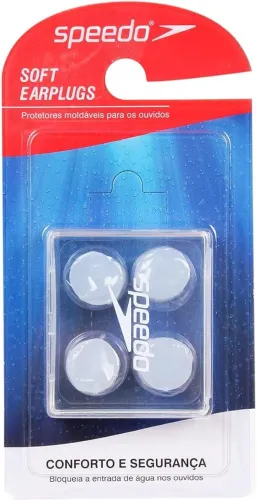 Protetores de Ouvido - Soft Earplugs - 100% Silicone moldável - Speedo