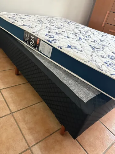 Cama casal box + colchão