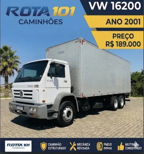 Caminhão Truck VW 16.200 Ano 2001 - Pronto para Trabalhar!
