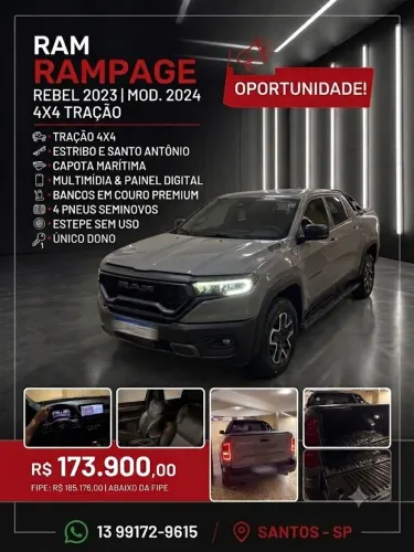 Ram Rampage Rebel Hurr.4 2.0 TB CD 4X4 AUT 2024
