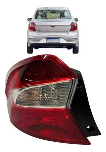 Lanterna Traseira Esquerda Ford Ka Sedan Cristal 2019 A 2022 Esquerdo/motorista Vermelho
